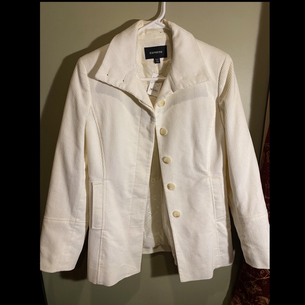 EXPRESS Outerwear Cream Jacket